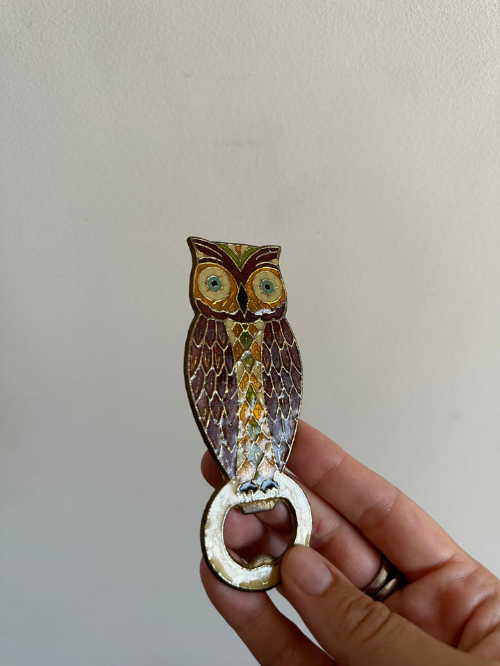 Décapsuleur en bronze hibou