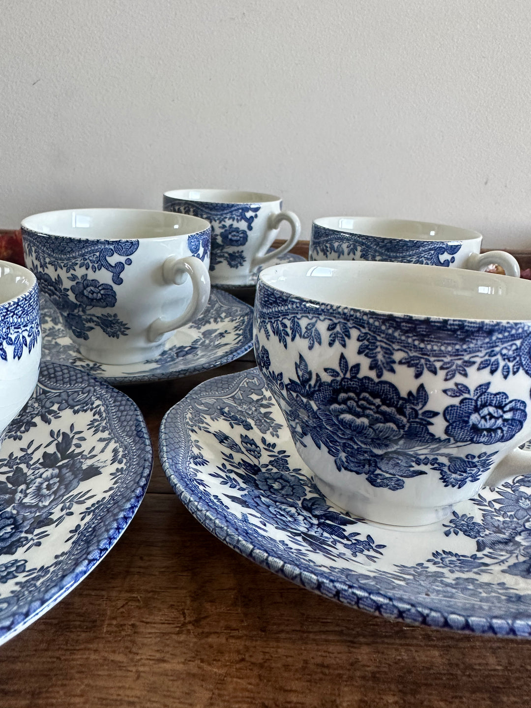 Service à thé 6 tasses Wedgwood Tunstall ltd England