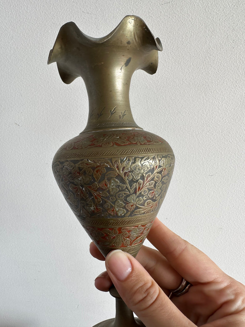 Vase et bougeoirs en laiton vintage - Décoration Vase et bougeoirs en laiton vintage - Décoration