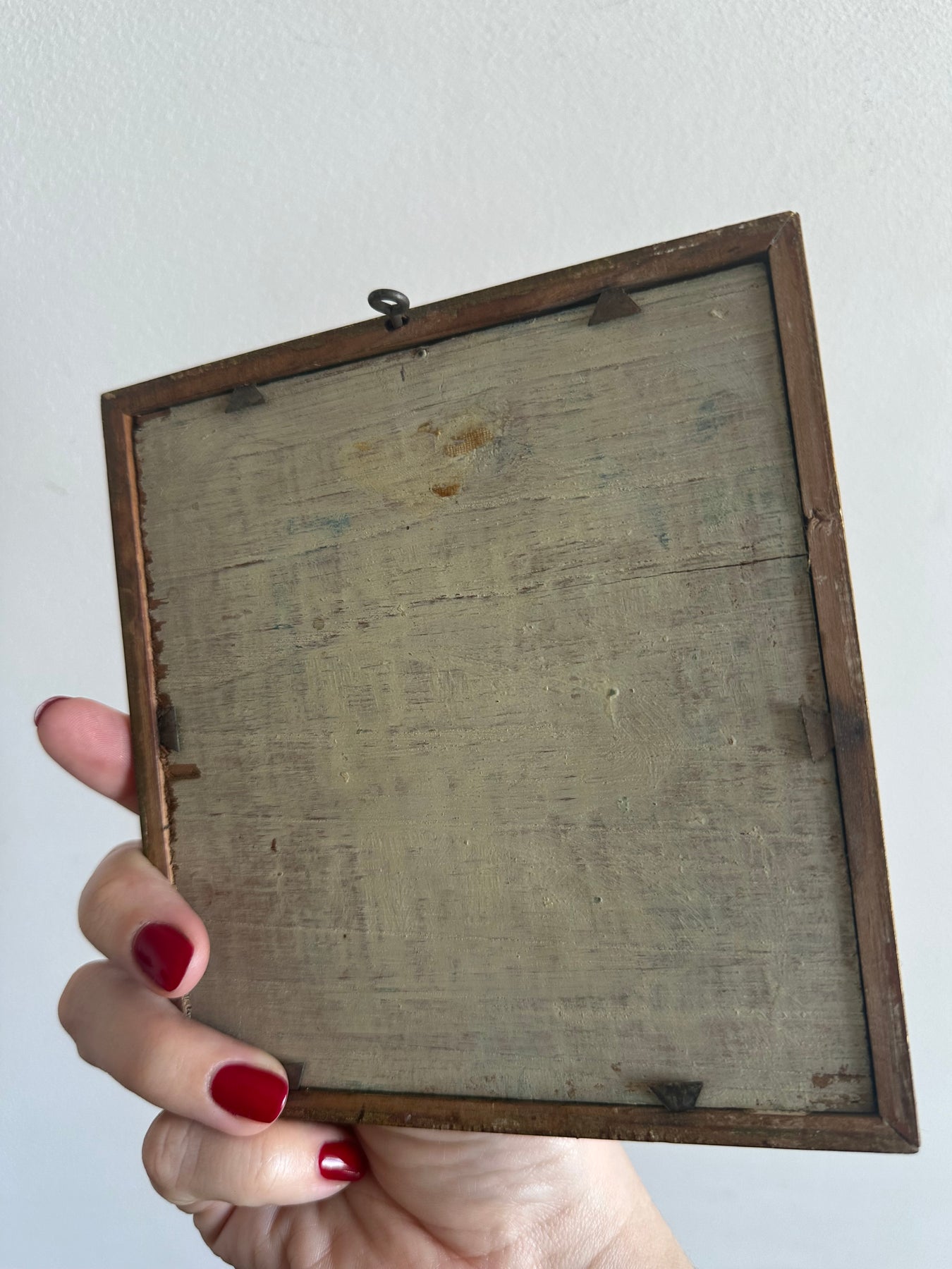 Plaque Céramique Vintage Norvège 1968 - Thomasgaarden Roros, Bois Et Beige, Signée