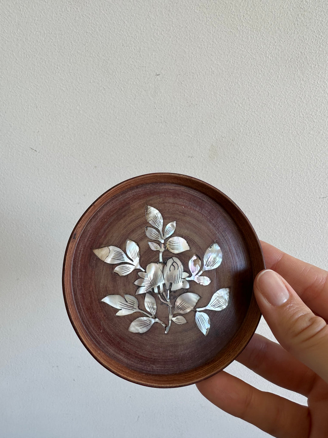 Sous-verres en bois et nacre