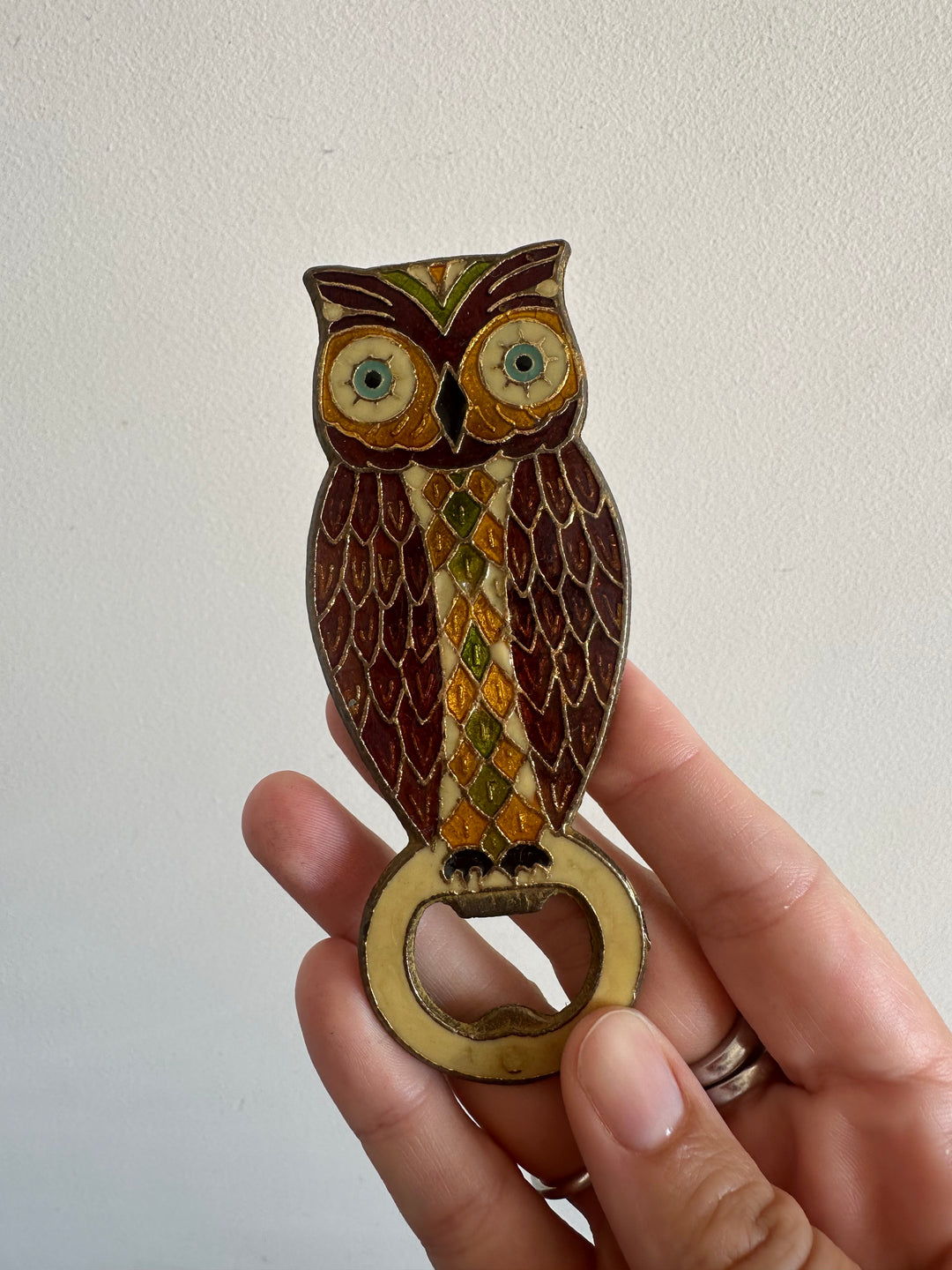 Décapsuleur en bronze hibou