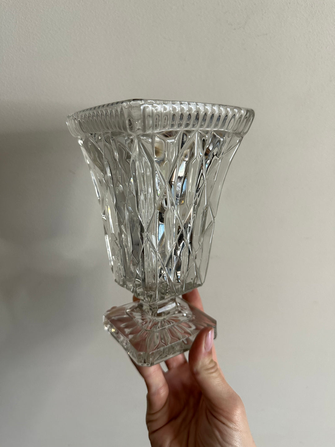 Vase en cristal de Bohème style Medicis