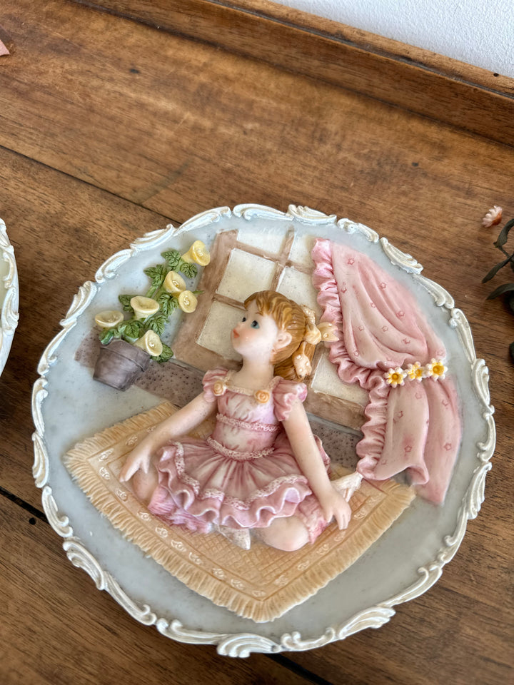 Assiettes décoratives petites danseuses en tutu