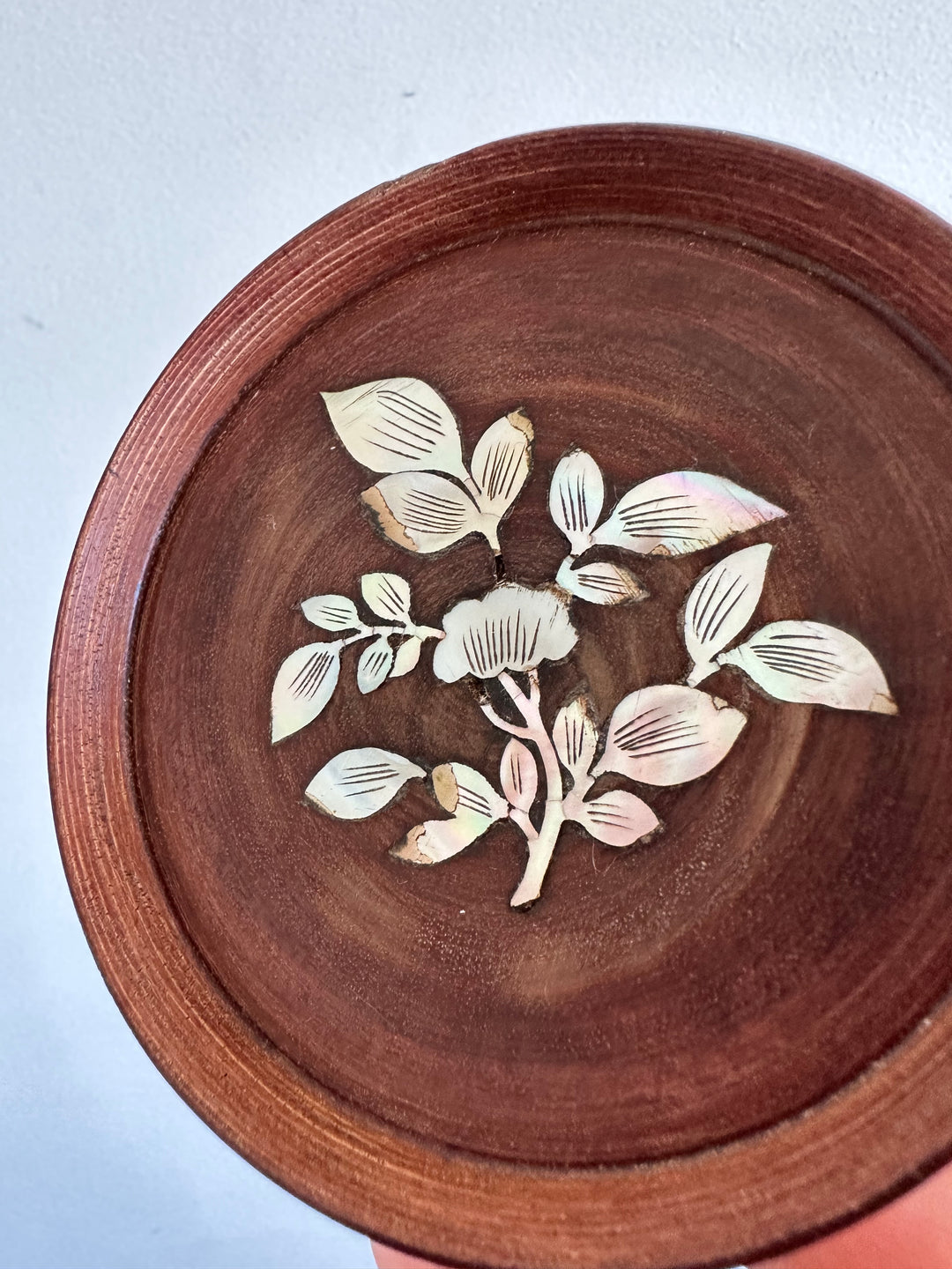 Sous-verres en bois et nacre