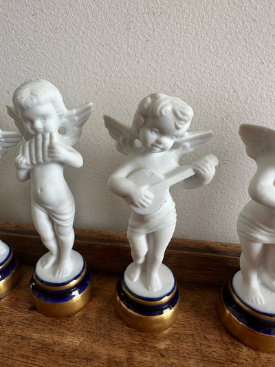 Angelots en biscuit et porcelaine de Limoges