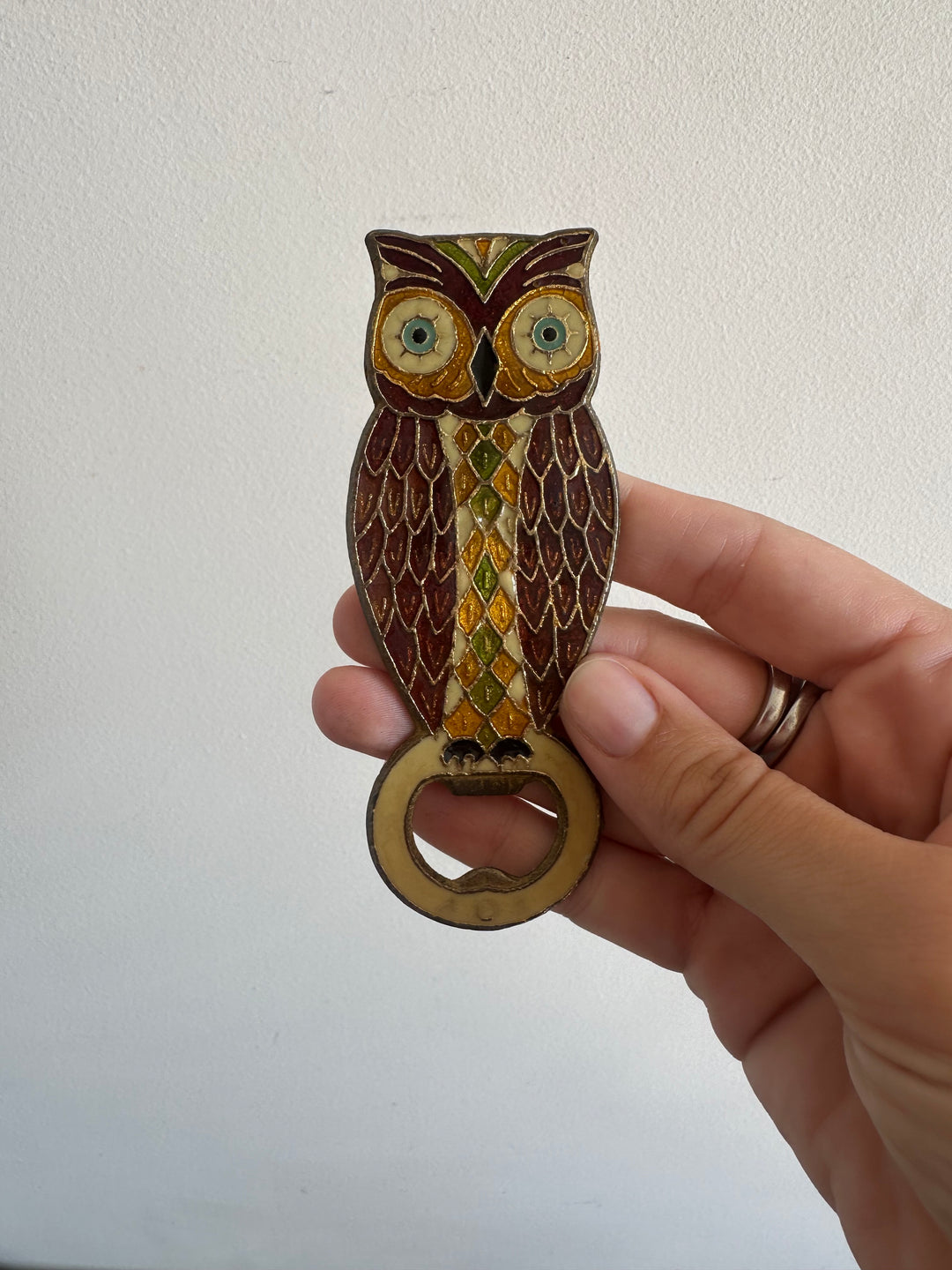 Décapsuleur en bronze hibou