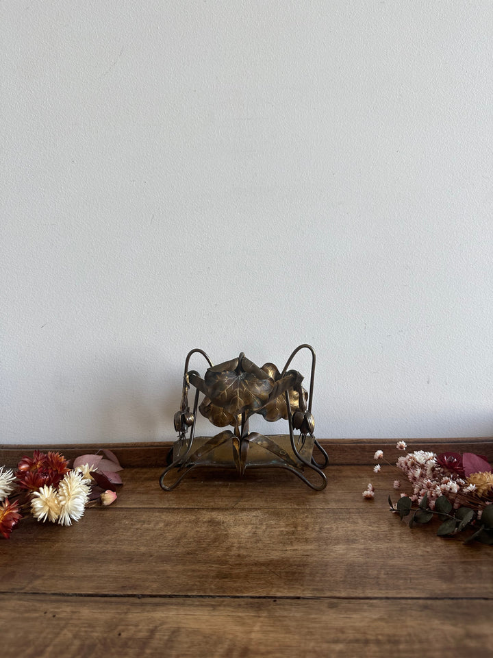 Porte lettre art nouveau en laiton - Antiquités Porte lettre art nouveau en laiton - Antiquités