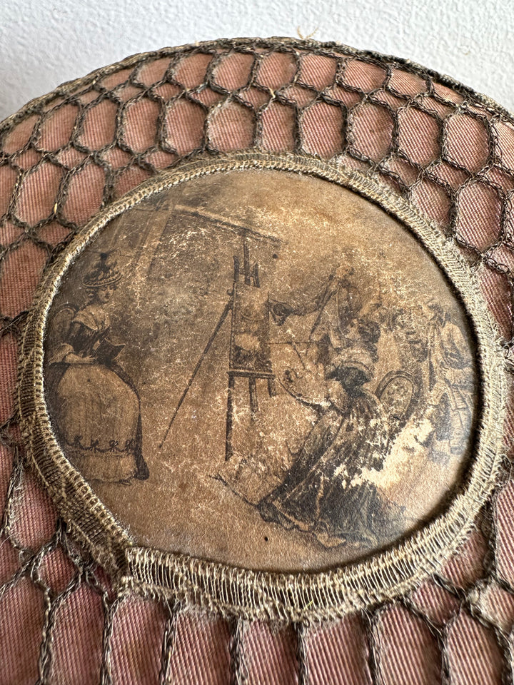 Bonbonnière en tissu XIX ème