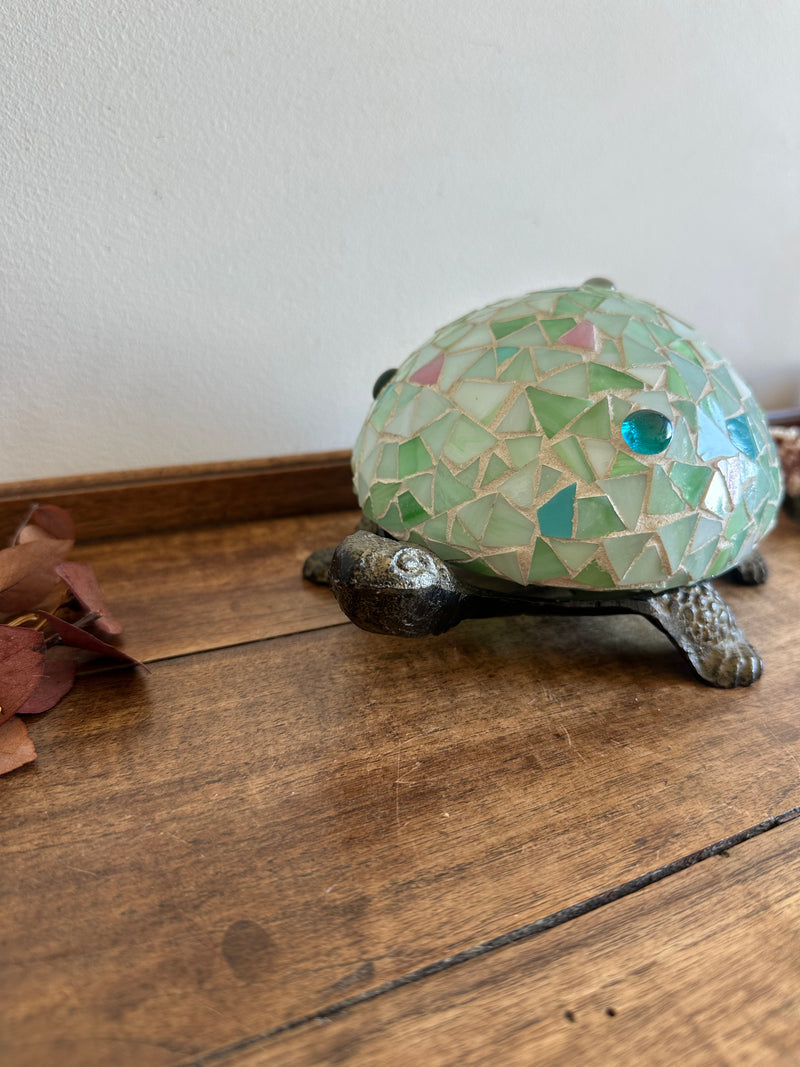 Lampe de table Tortue mosaïque façon Tiffany&