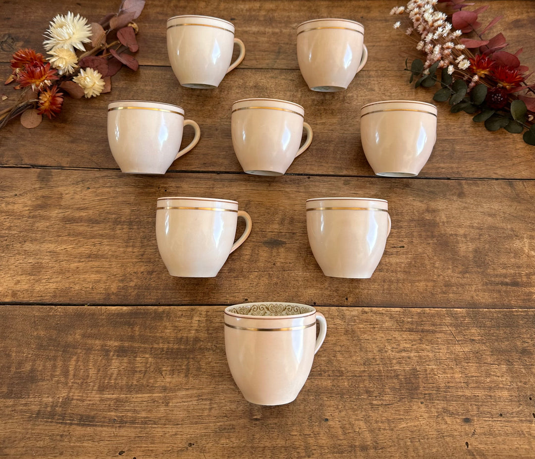 SERVICE 12 TASSES A Café Fleurs Bleues En Porcelaine De Limoges Louis SERVICE 12 TASSES A Café Fleurs Bleues En Porcelaine De Limoges Louis