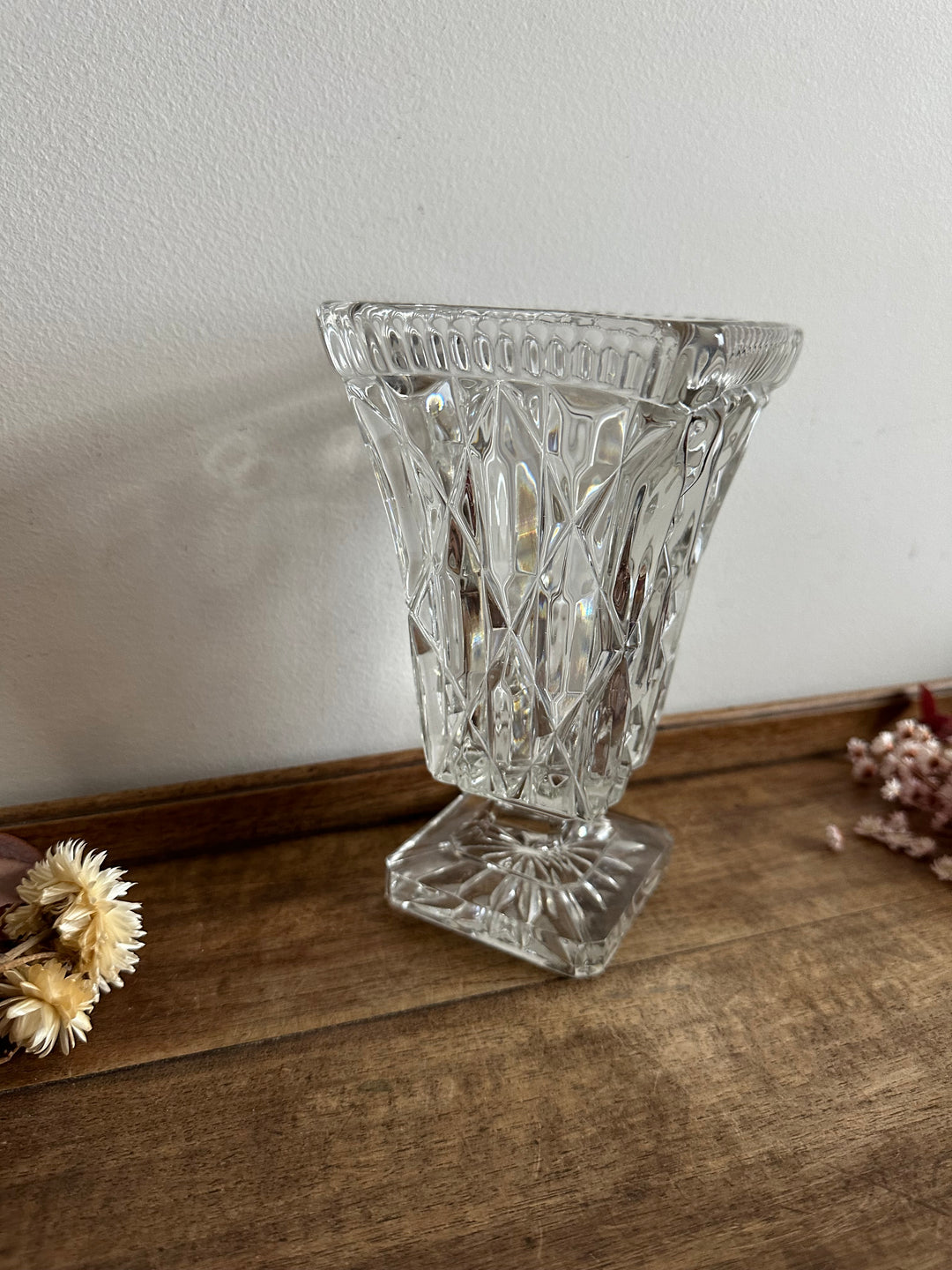 Vase en cristal de Bohème style Medicis