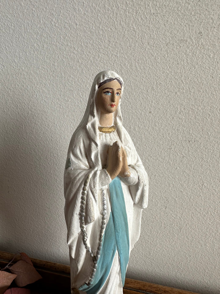 Vierge en plâtre années 60