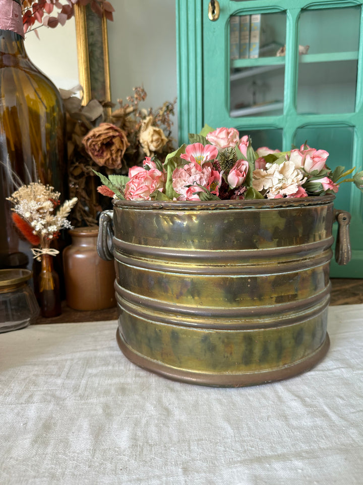 Cache pot en cuivre taille XL