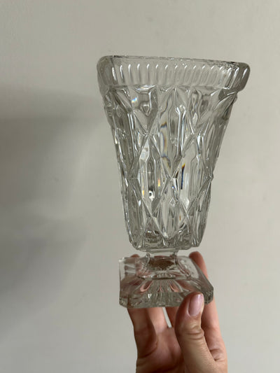 Vase en cristal de Bohème style Medicis