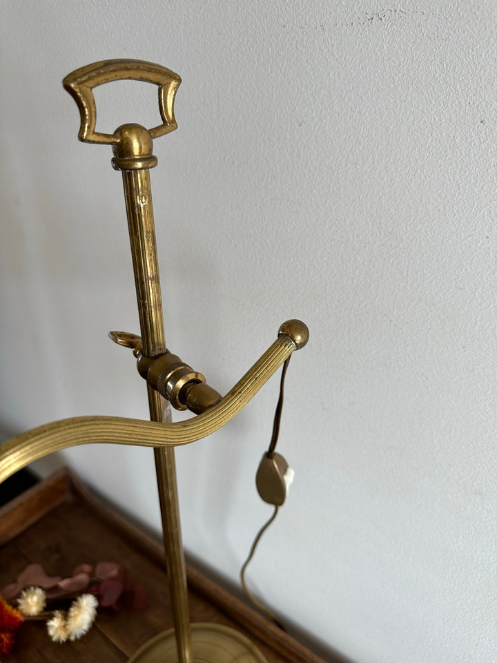 Lampe tulipe à bascule en laiton