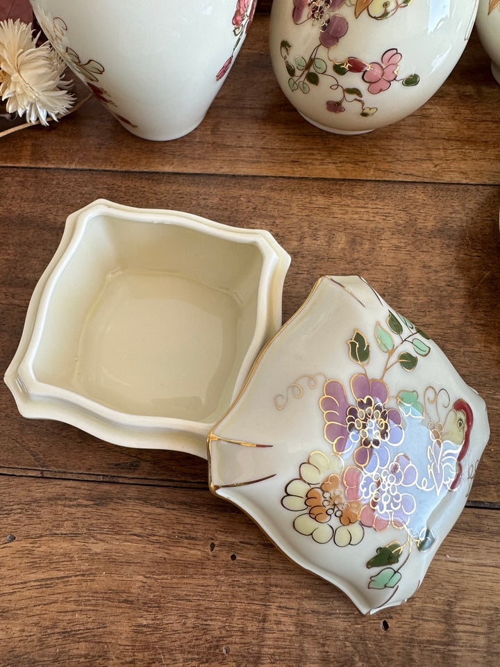 Set de 6 pièces en porcelaine Zsolnay