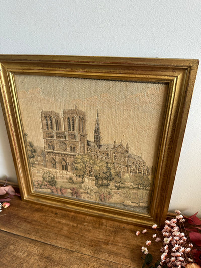 Tapisserie encadrée Notre Dame