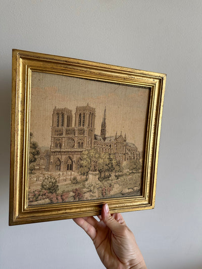 Tapisserie encadrée Notre Dame