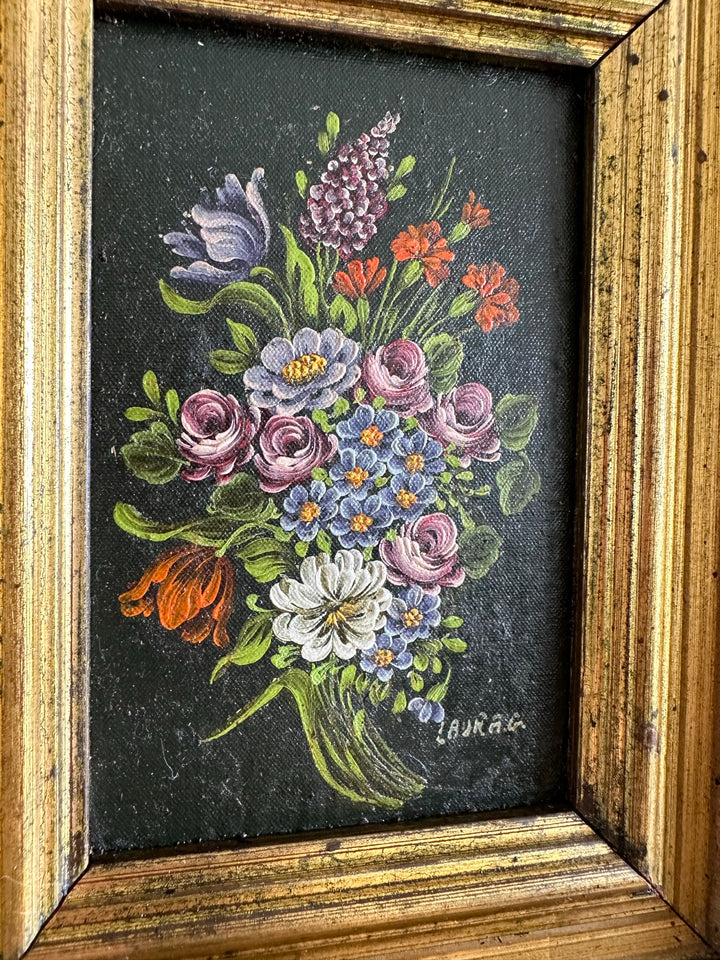 Peinture sur toile signée 1890