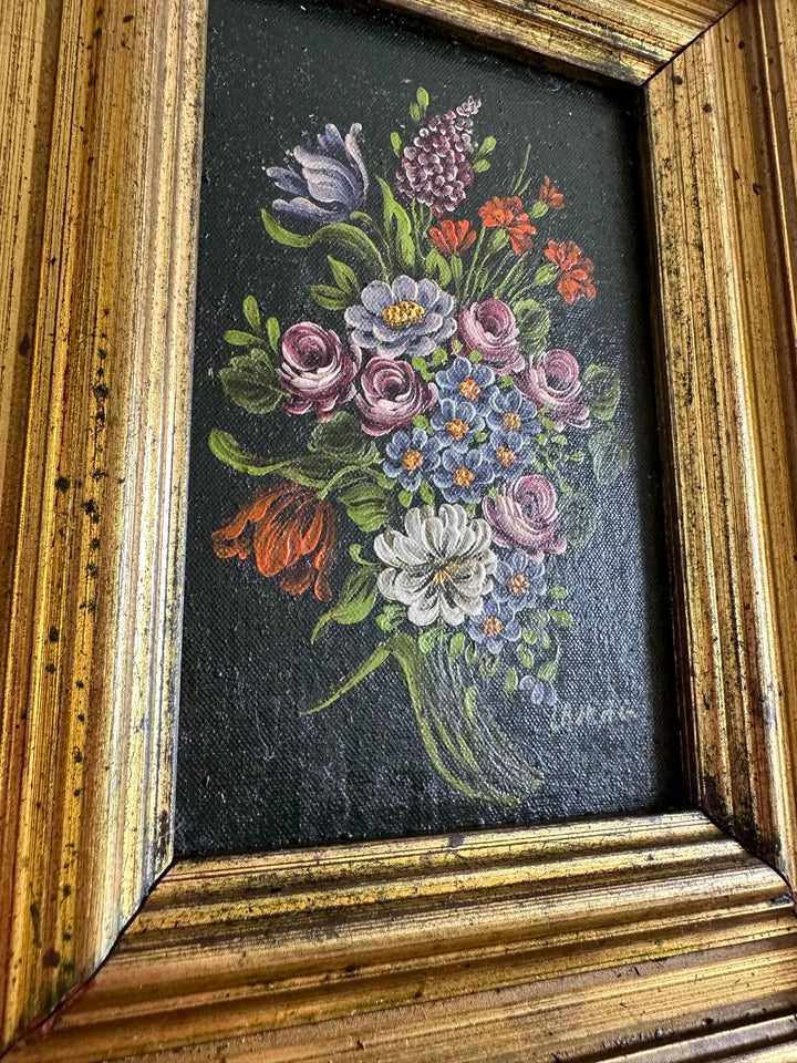 Peinture sur toile signée 1890