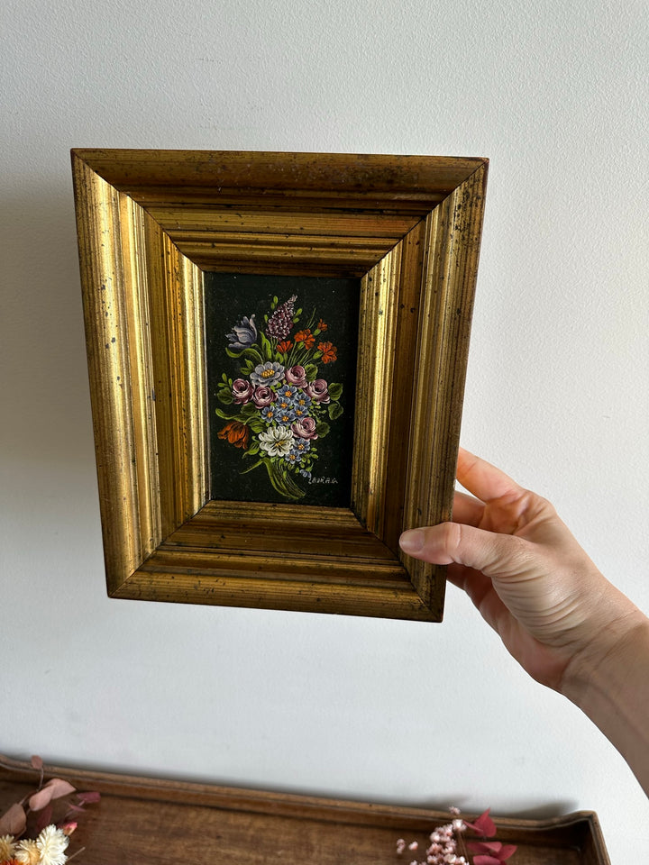 Peinture sur toile signée 1890