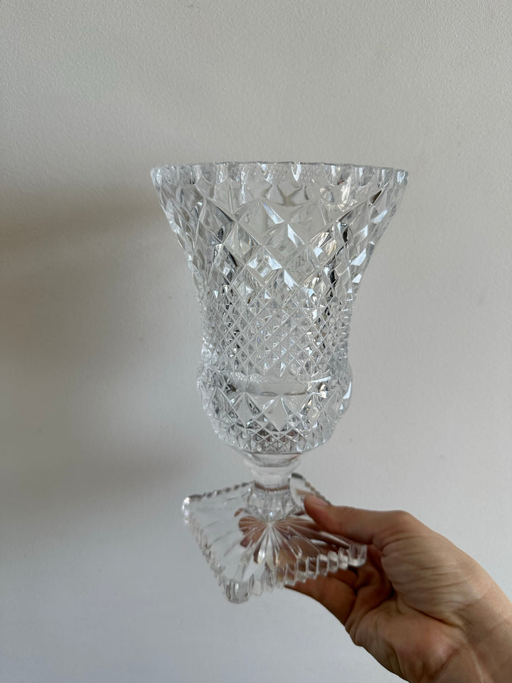 Vase medicis en cristal ciselé