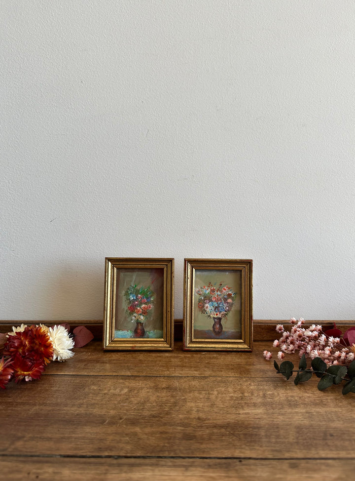 Peintures florale dans cadres à poser