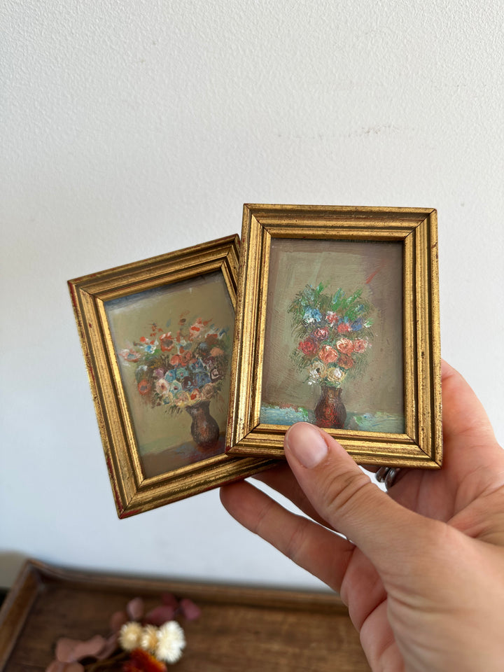Peintures florale dans cadres à poser