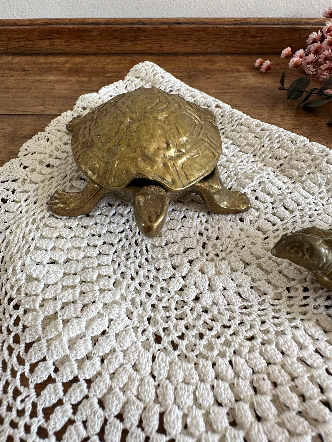 Tortues en laiton vintage