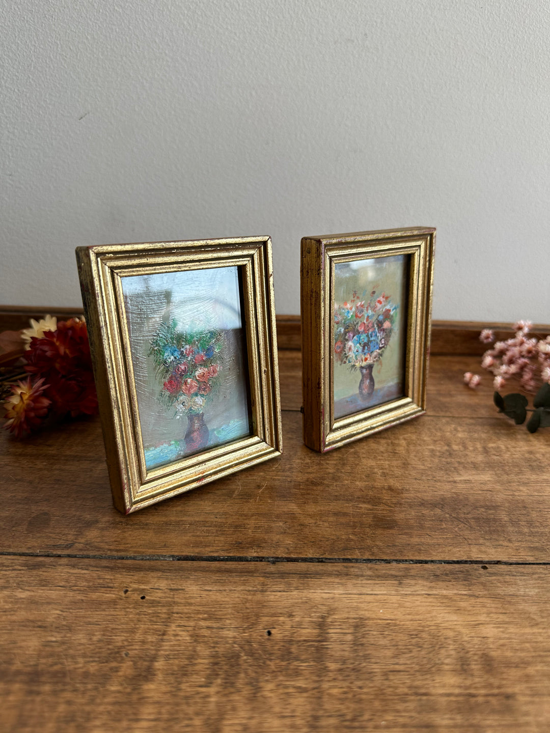 Peintures florale dans cadres à poser