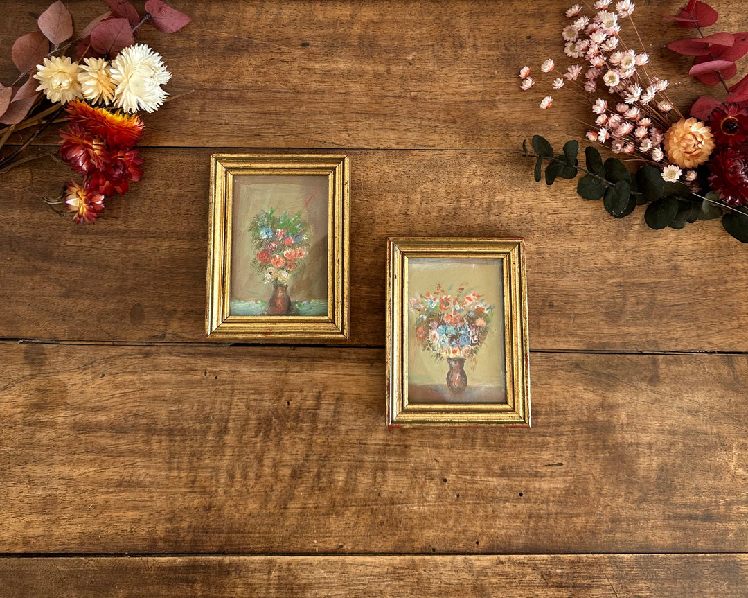 Peintures florale dans cadres à poser