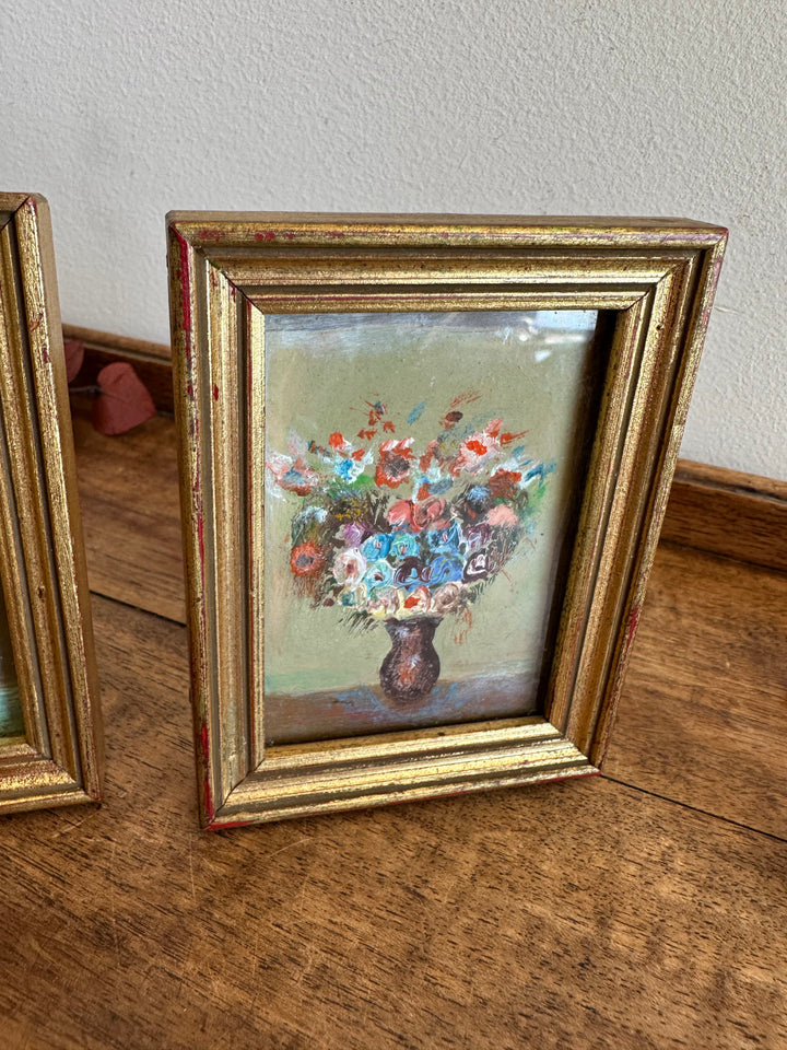 Peintures florale dans cadres à poser