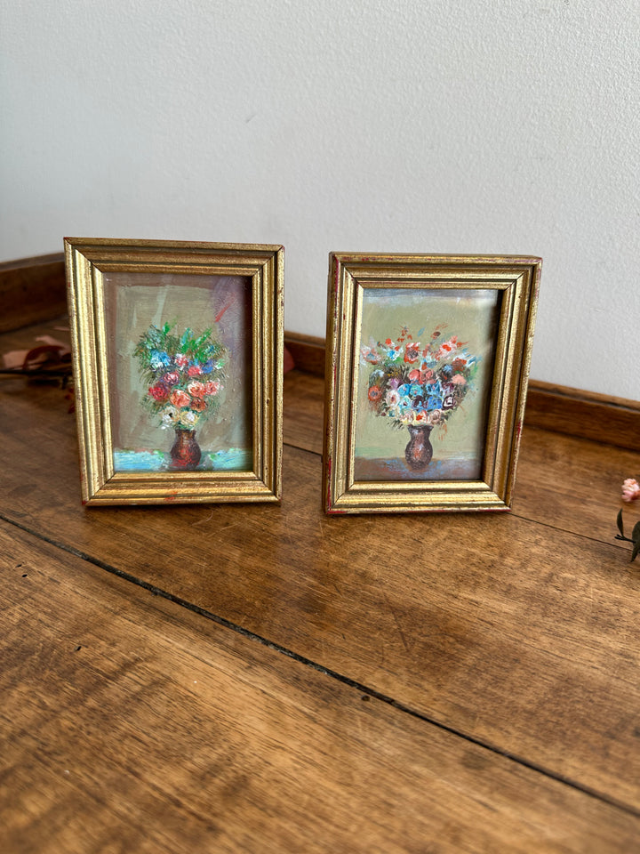 Peintures florale dans cadres à poser