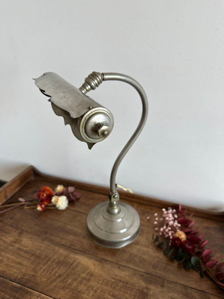 Lampe de notaire en métal années 30