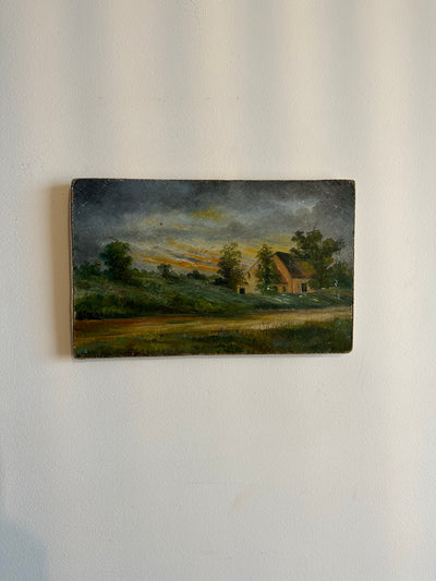 Peintures paysages de campagne fin 19ème