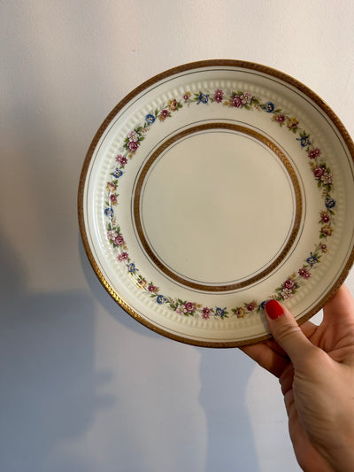 Présentoir en porcelaine de limoges frise fleurie