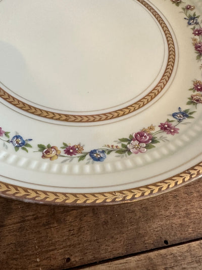 Présentoir en porcelaine de limoges frise fleurie