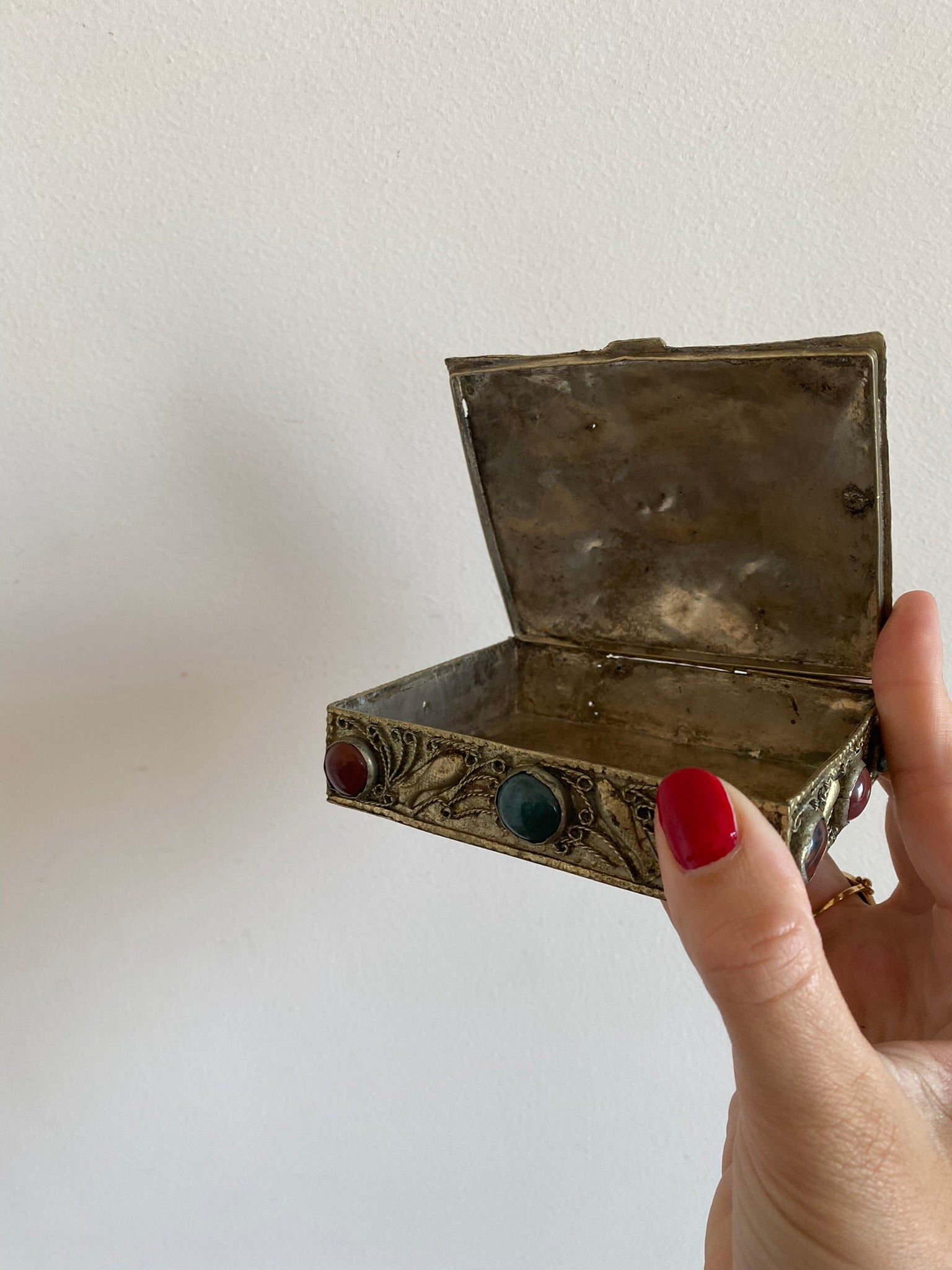 Boîte à Bijoux Vintage En Forme D'œuf Doré - Ornée De Cristaux - Charnière, Intérieur Doublé - Idéale Pour Rangement Ou Cadeau (mariage, Anniversaire)