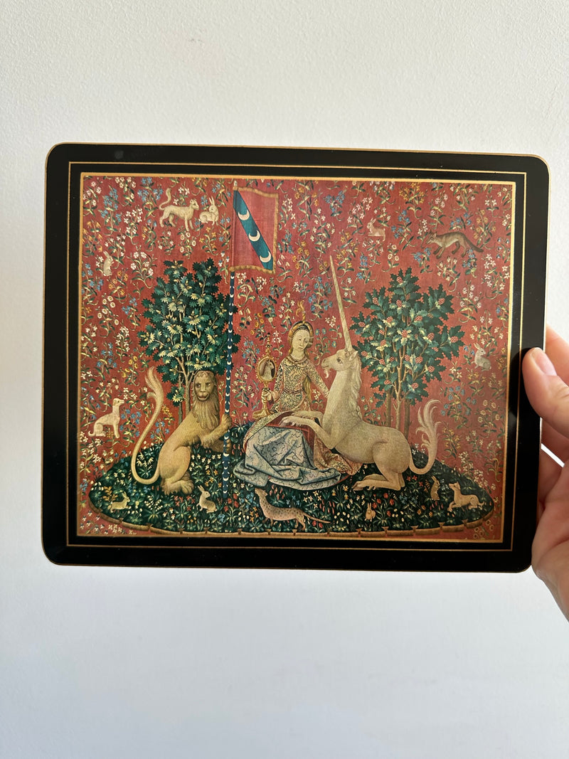 Dessous de plat La Dame à la licorne années 70