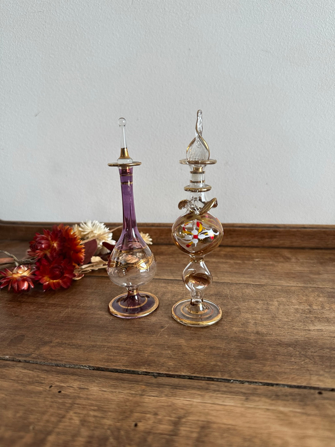 Fioles à parfum égyptiennes vintage