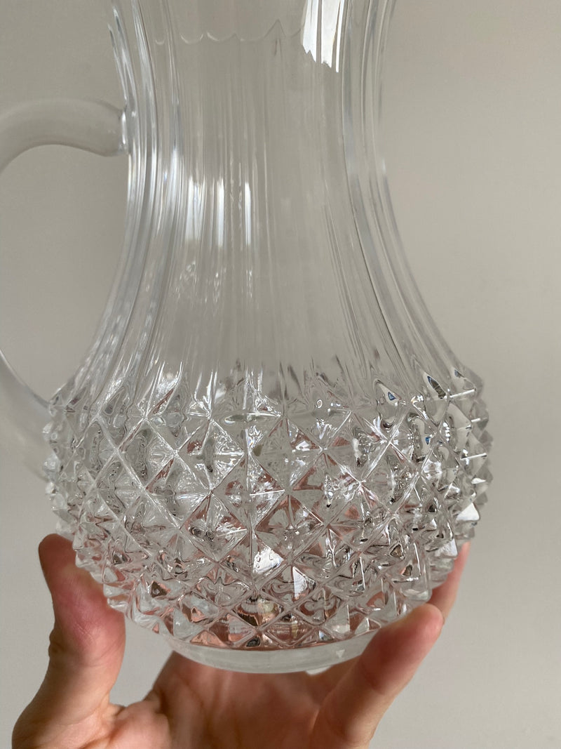 Verres en cristal décoration en pointes de diamants