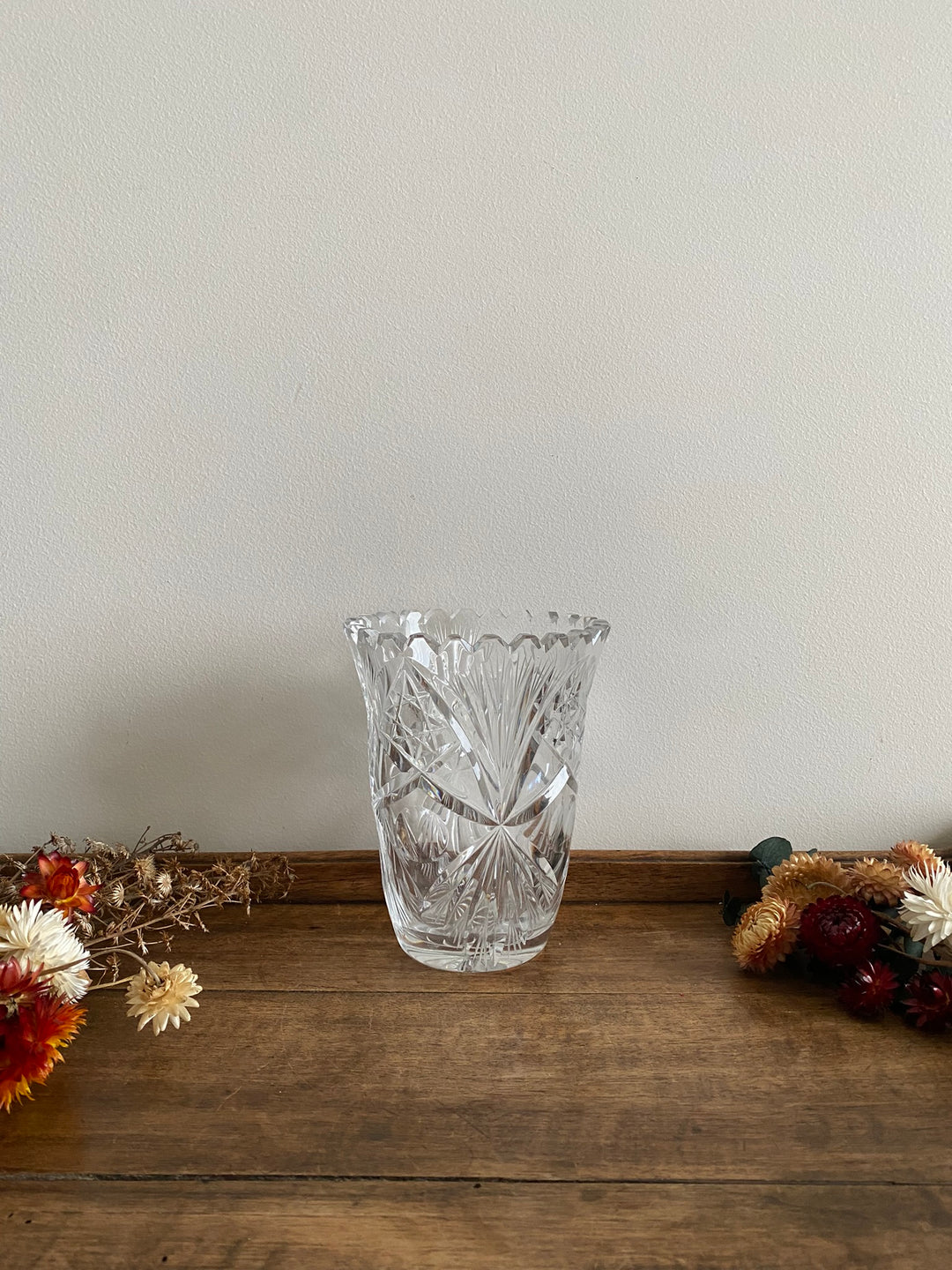 Vase en cristal ciselé