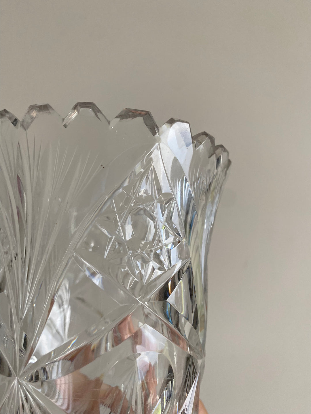 Vase en cristal ciselé