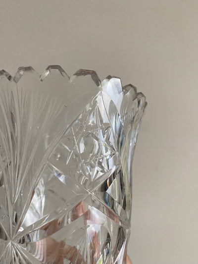 Vase en cristal ciselé