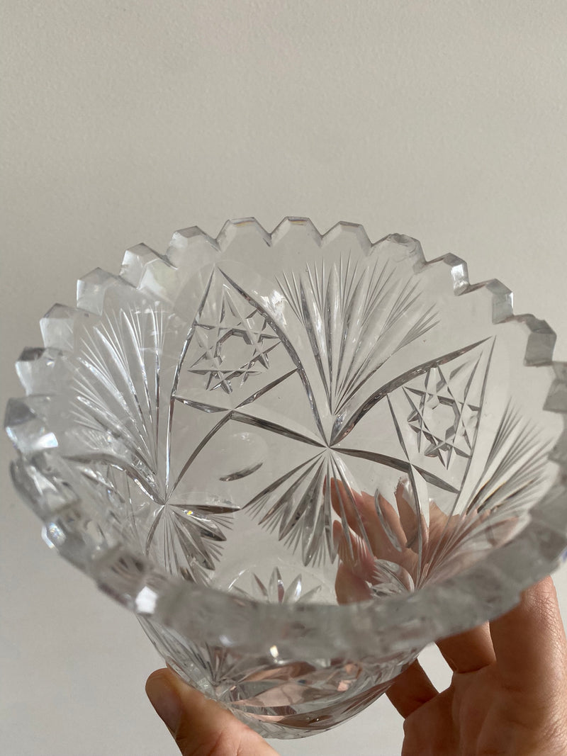 Vase en cristal ciselé