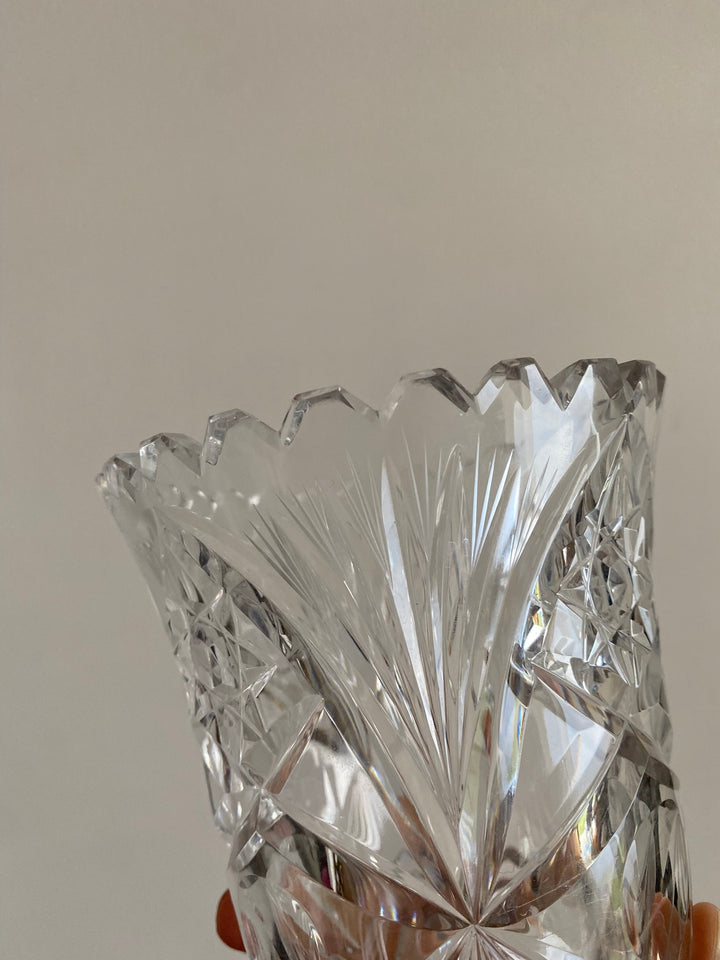 Vase en cristal ciselé