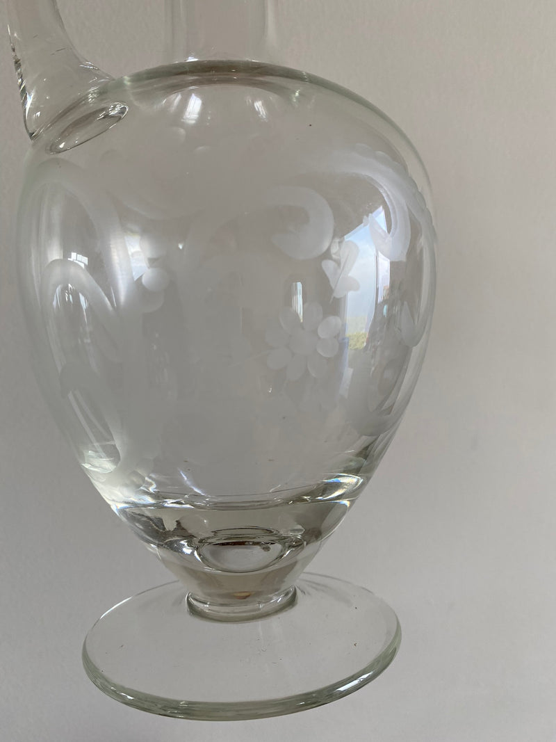 Carafes décanteurs haute en cristal avec large anse