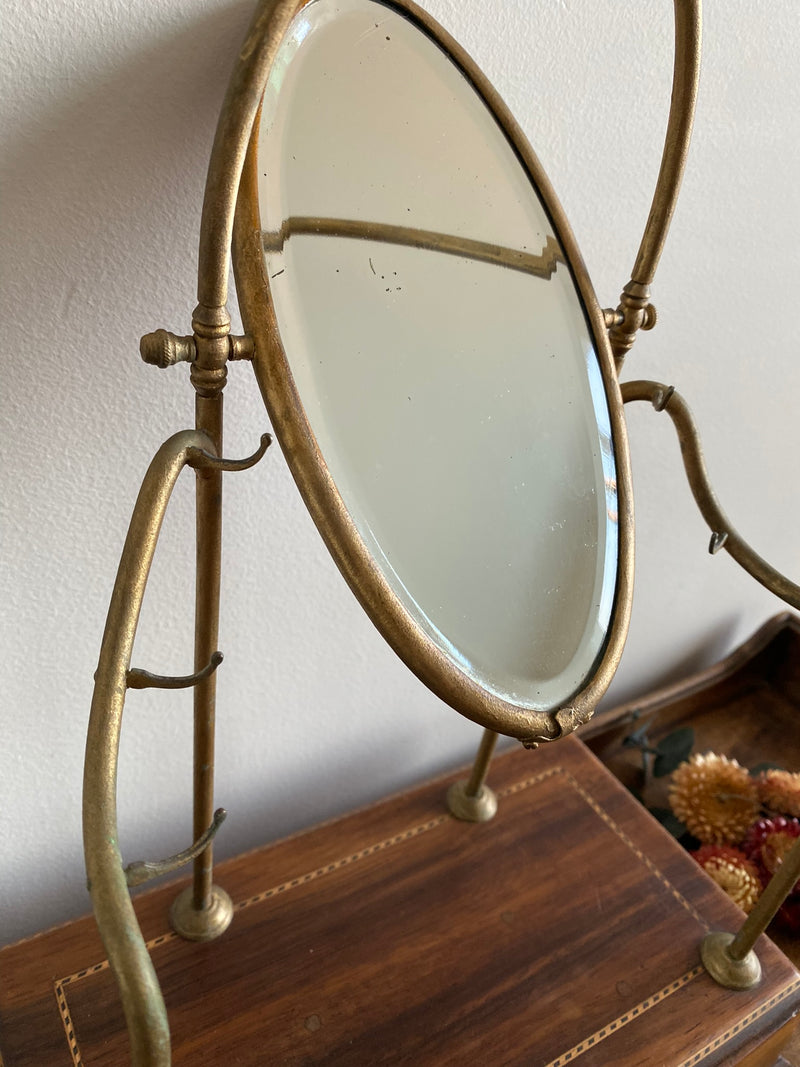 Coiffeuse de chambre années 1900 avec miroir biseauté