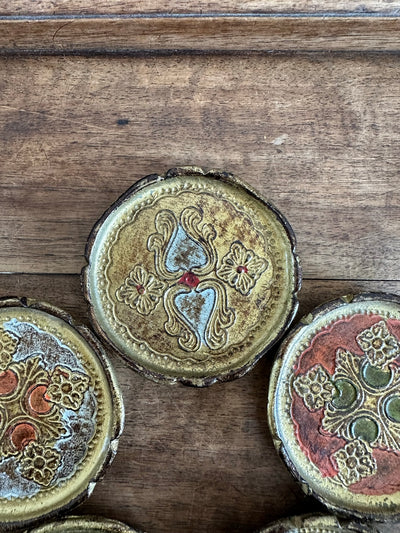 Sous-verres florentins en bois